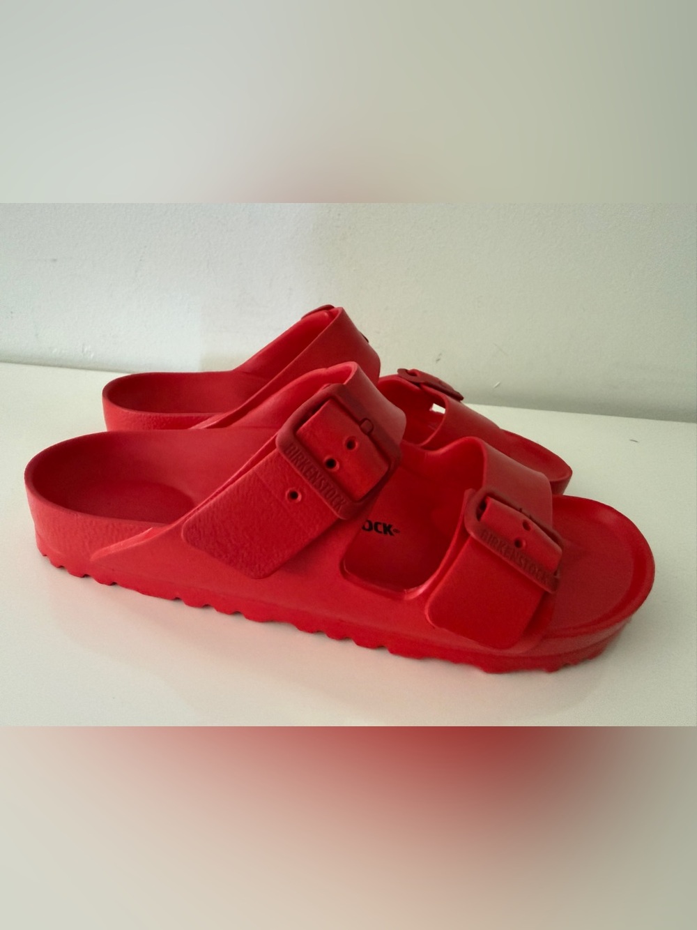 BIRKENSTOCK EVA Arizona Essentials Sandals Shoes 39/US 8-8.5 Red - Picture 2 of 6